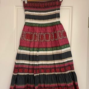 Moda International boho strapless dress - S